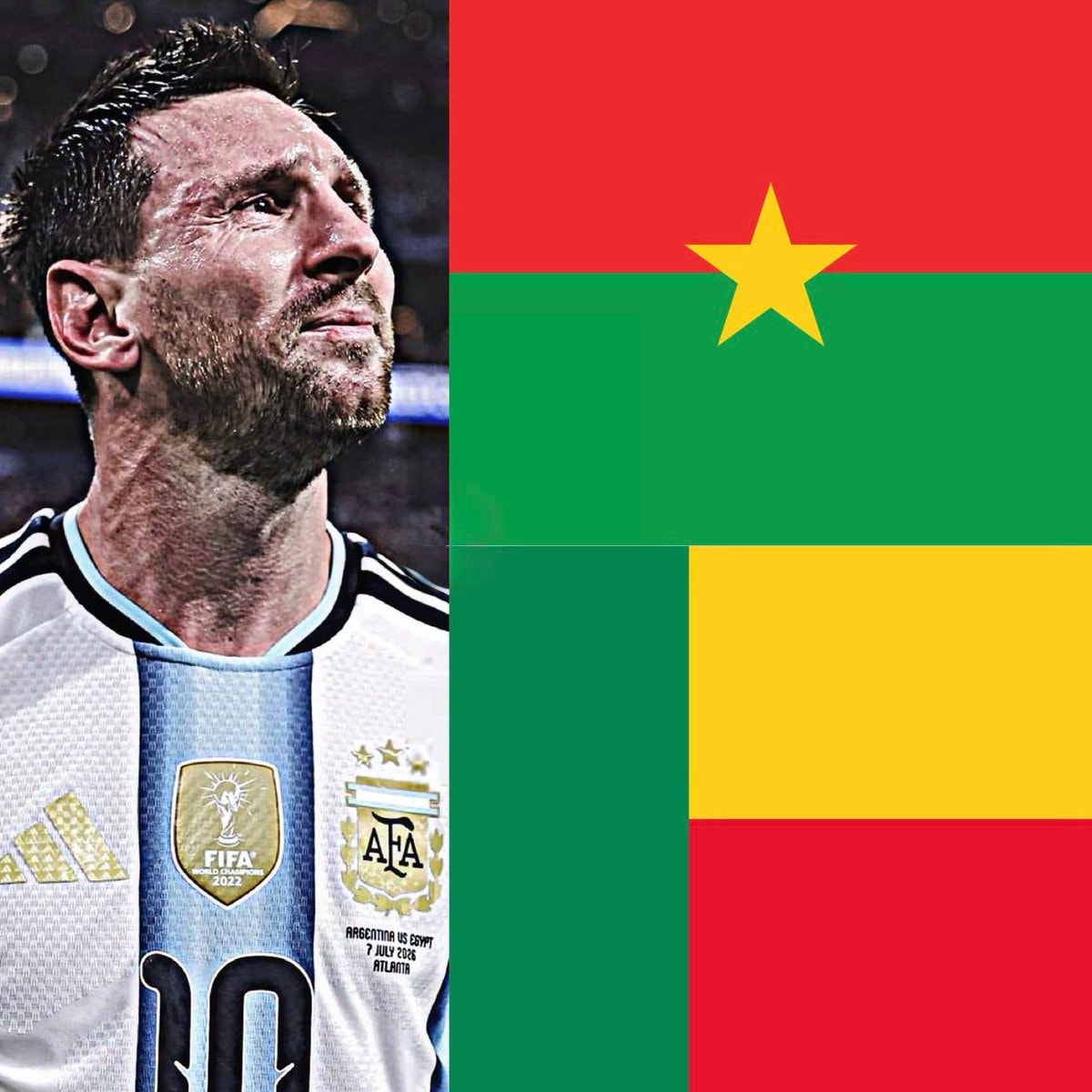 Messi Argentina farewell Burkina Faso Benin