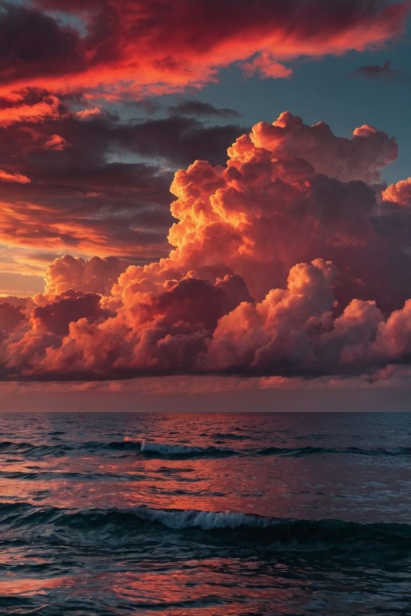 Dramatic ocean sunset Dramatic ocean sunset