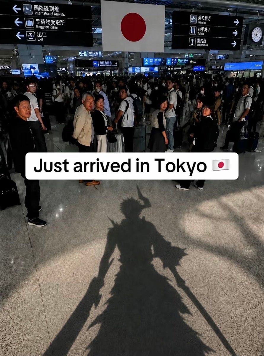 Tokyo arrival anime costume shadow