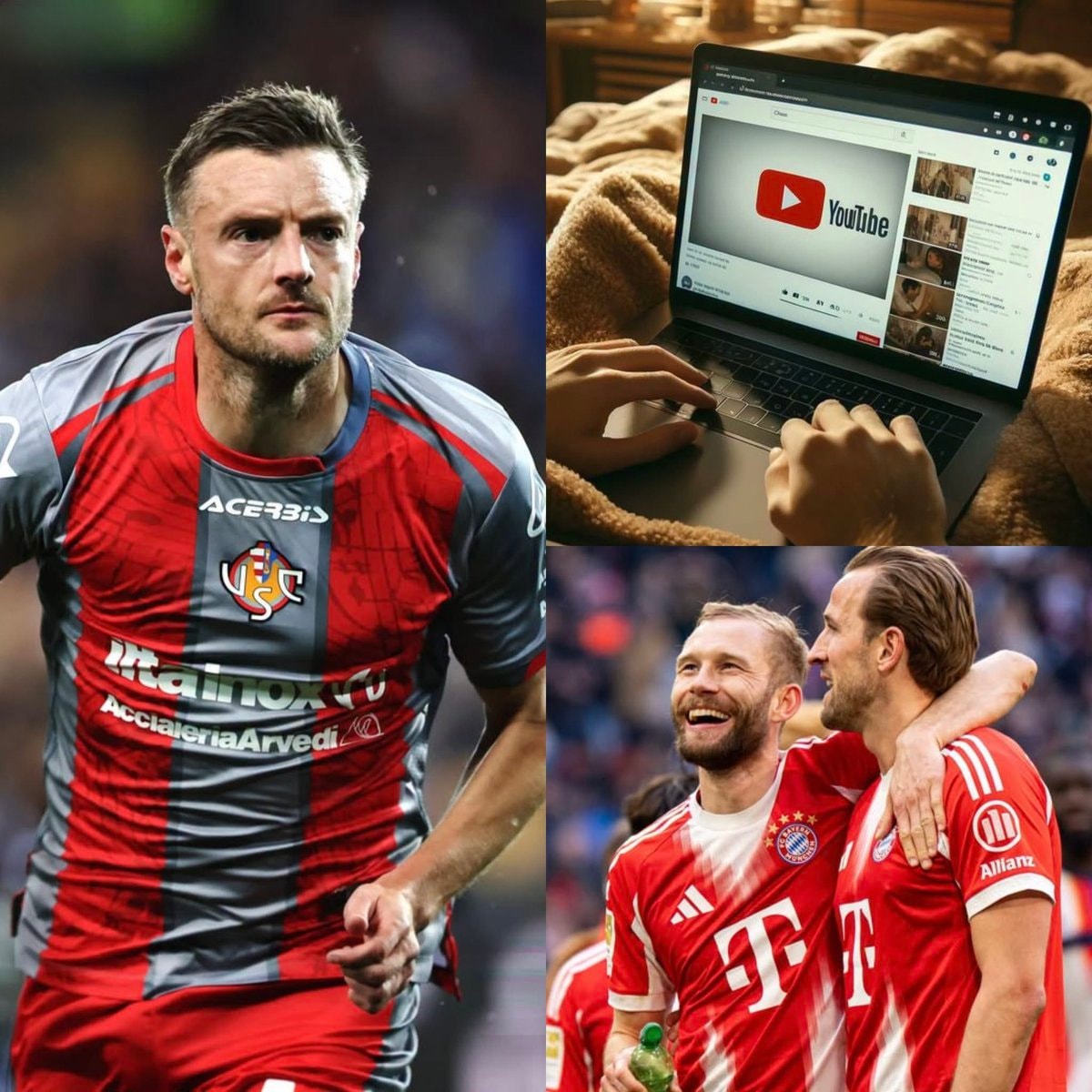 Jamie Vardy broadcasting Bundesliga on YouTube