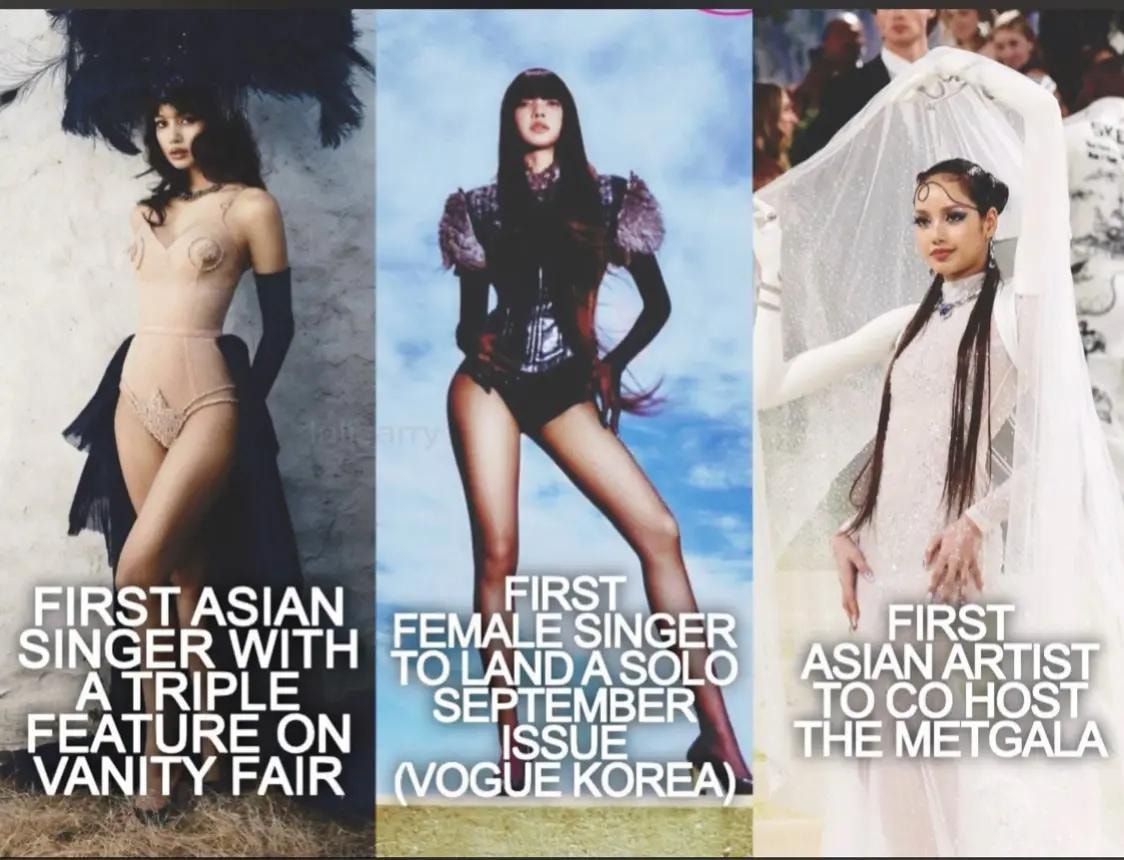 LISA fashion career milestones