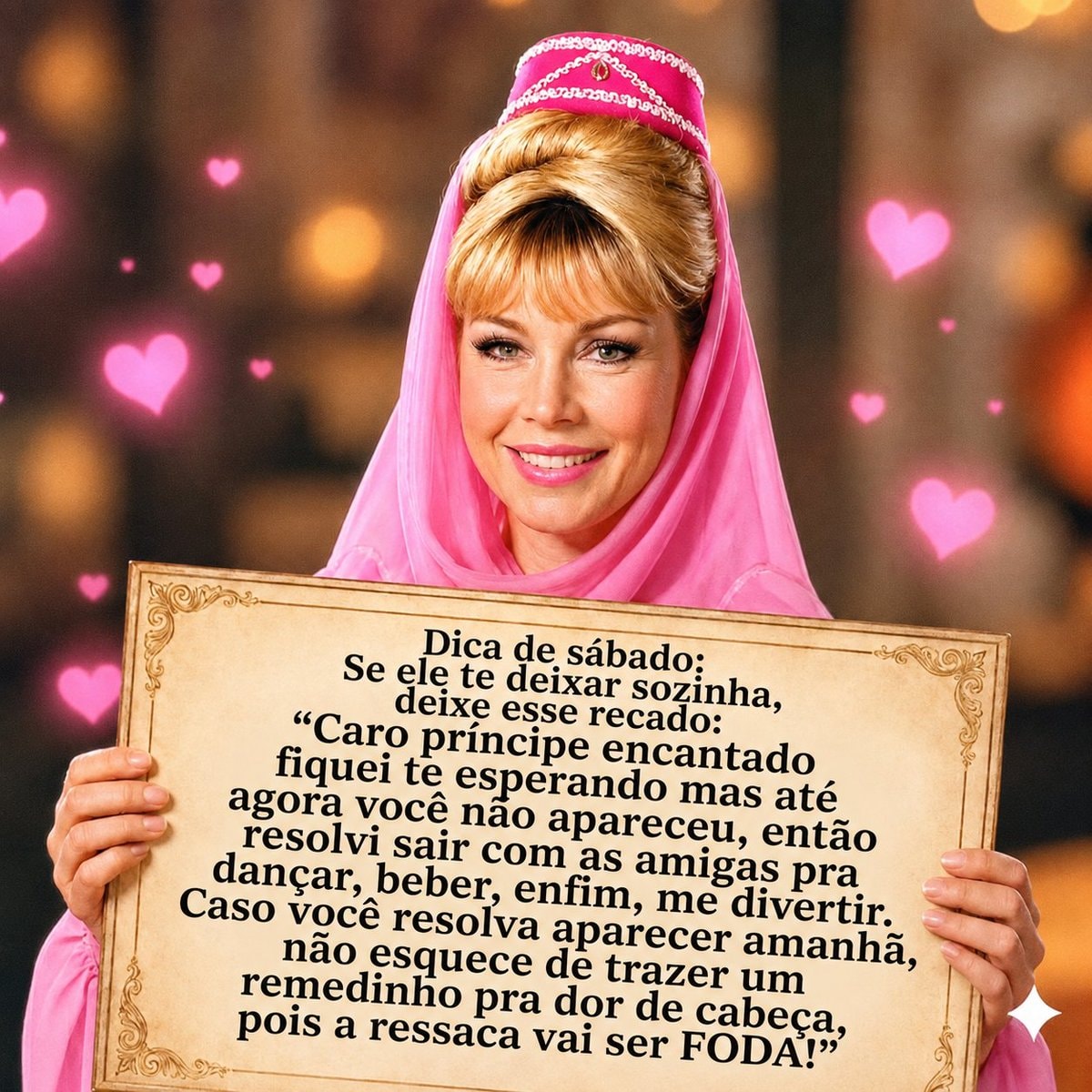 Genie Saturday night advice note Genie Saturday night advice note