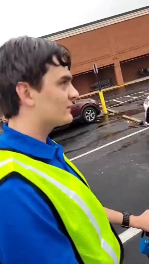 Walmart employee cart crash Walmart employee cart crash