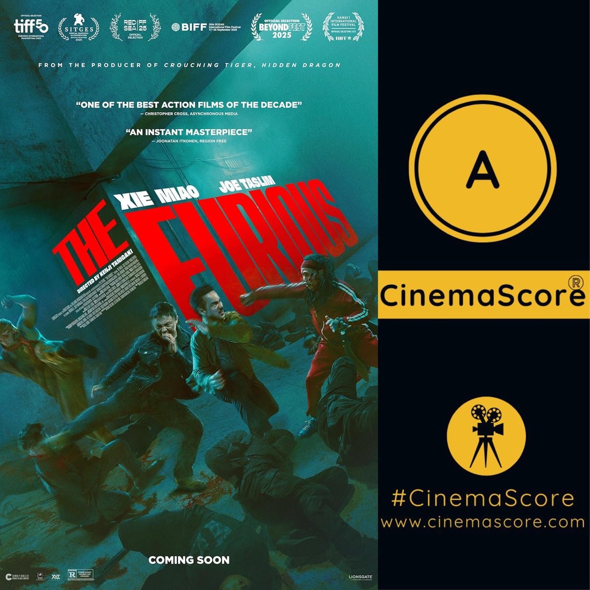 The Furious CinemaScore poster