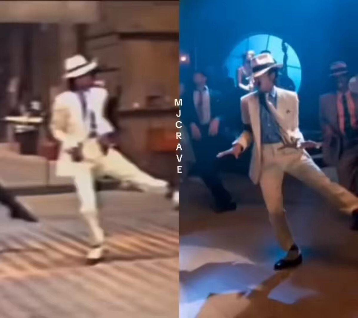 Michael Jackson Smooth Criminal rehearsal vs Results