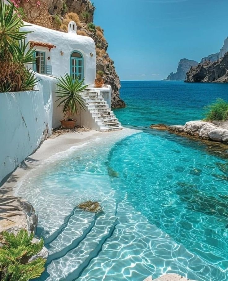 Santorini Greece coastal view