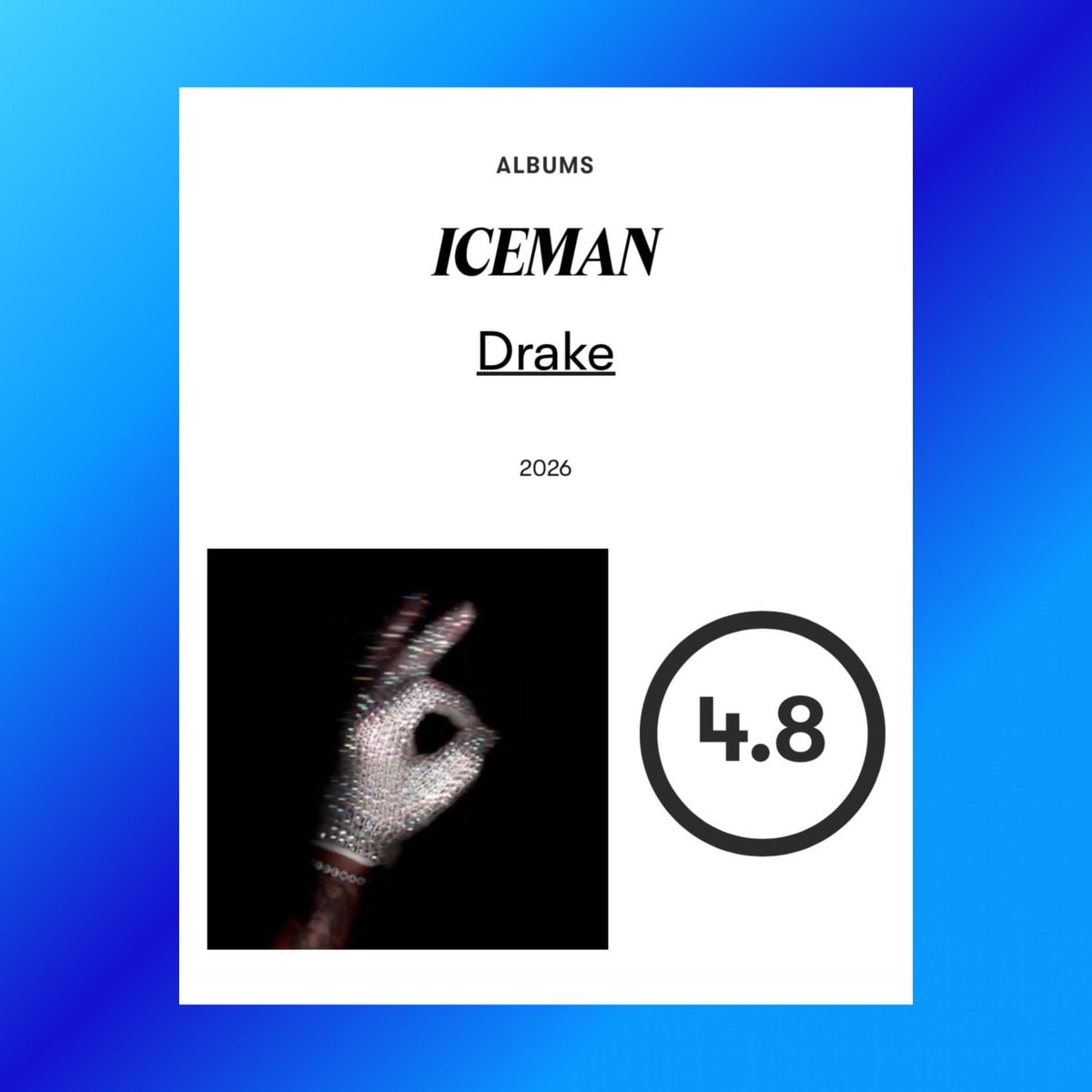 Drake ICEMAN Pitchfork review (photo 2 of 2)