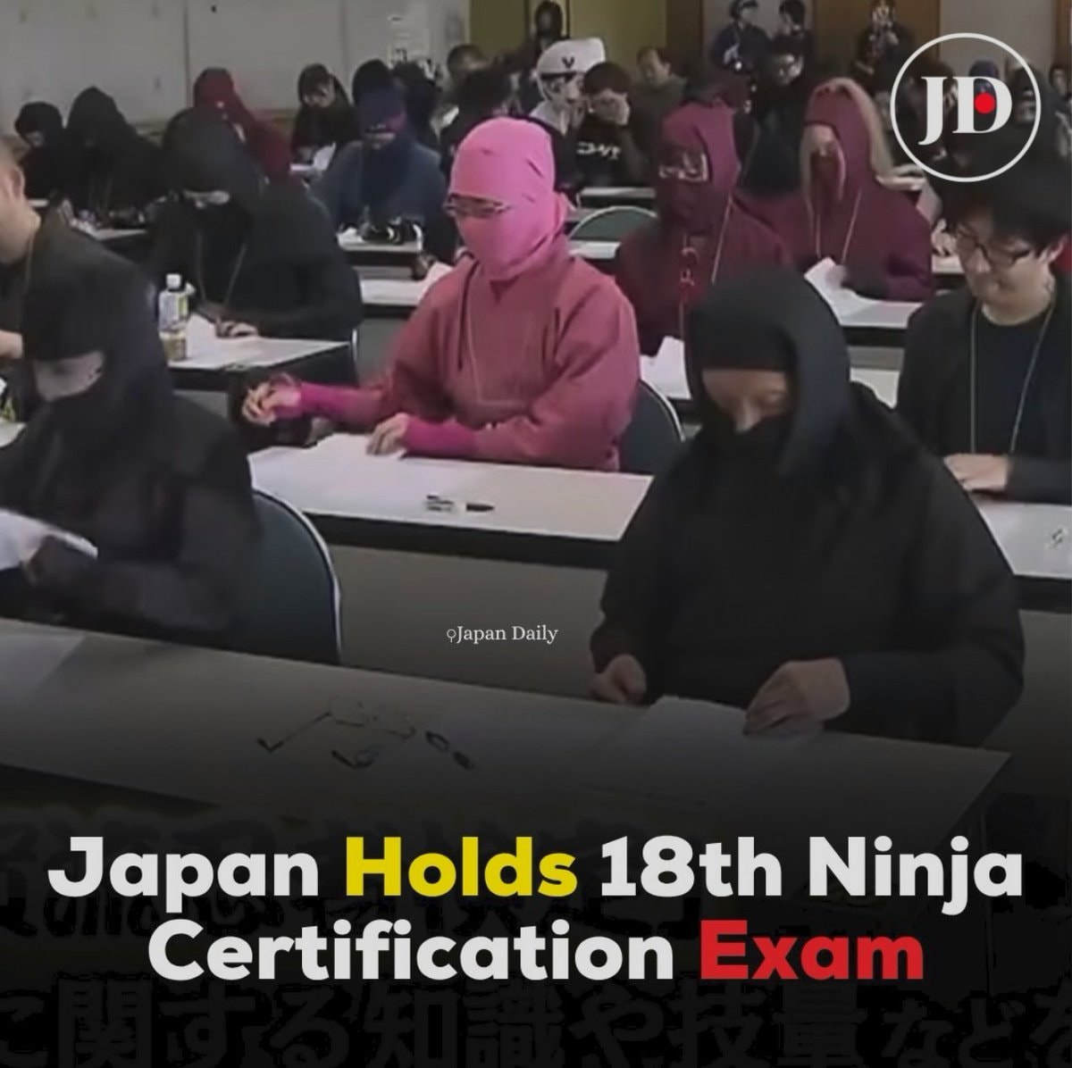 Ninja classroom exam joke