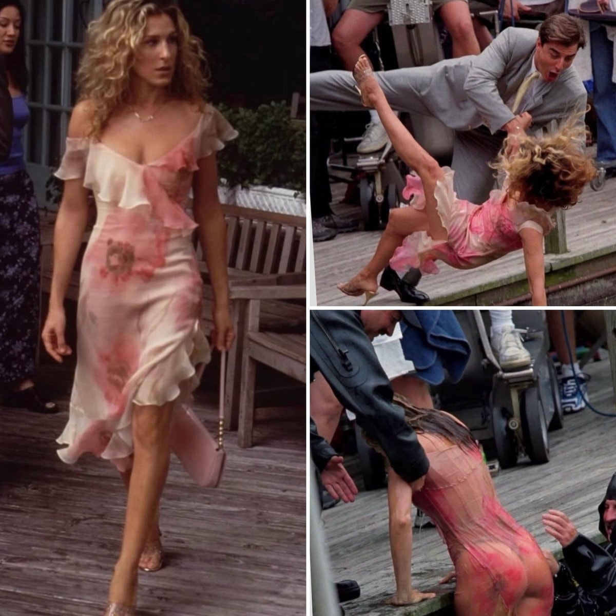 Sarah Jessica Parker Central Park Lake fall