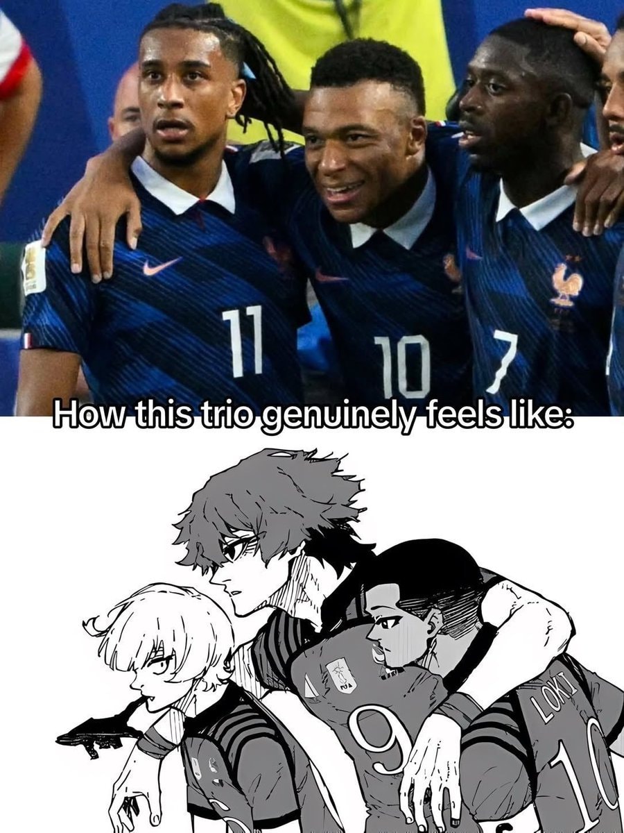France soccer players Blue Lock edit