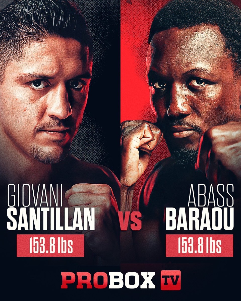 Santillian vs Baraou fight announcement