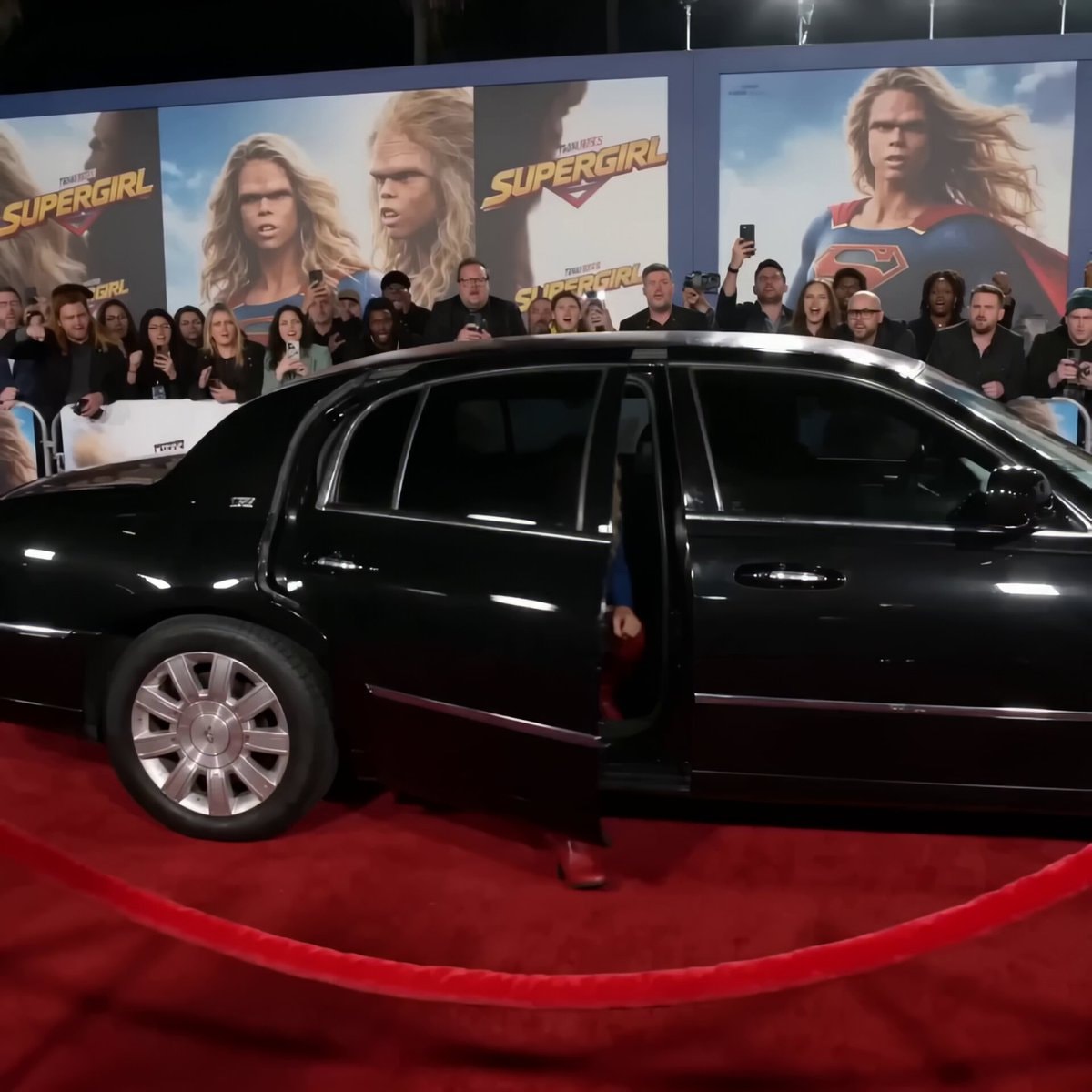 Supergirl movie premiere red carpet