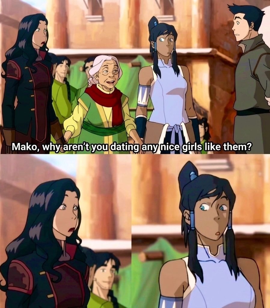 The Legend of Korra meme Mako Korra Asami