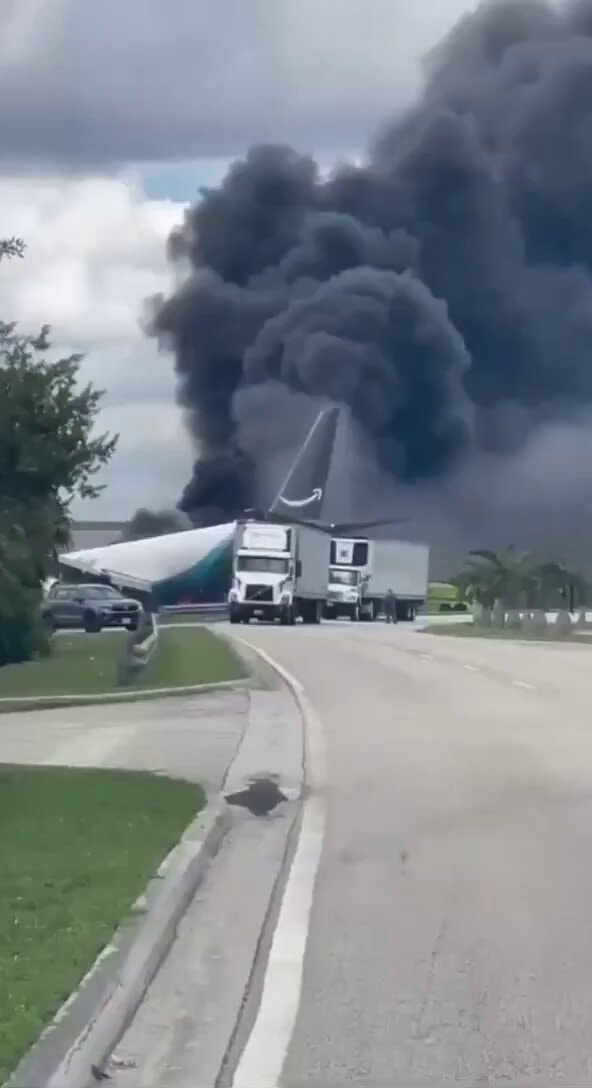 Plane crash at Miami International Airport