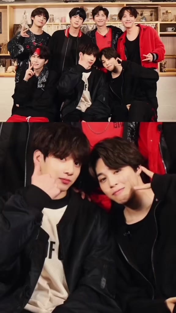 Jikook group photos since teens
