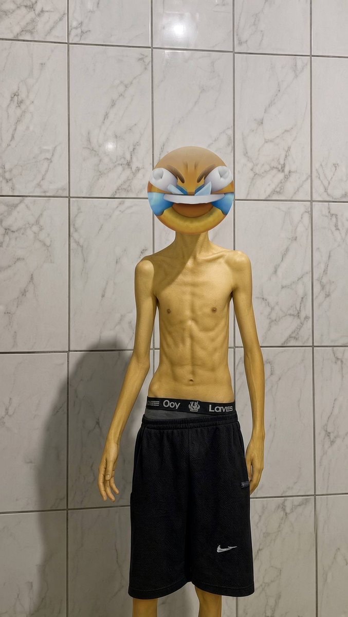 thin person in Nike shorts