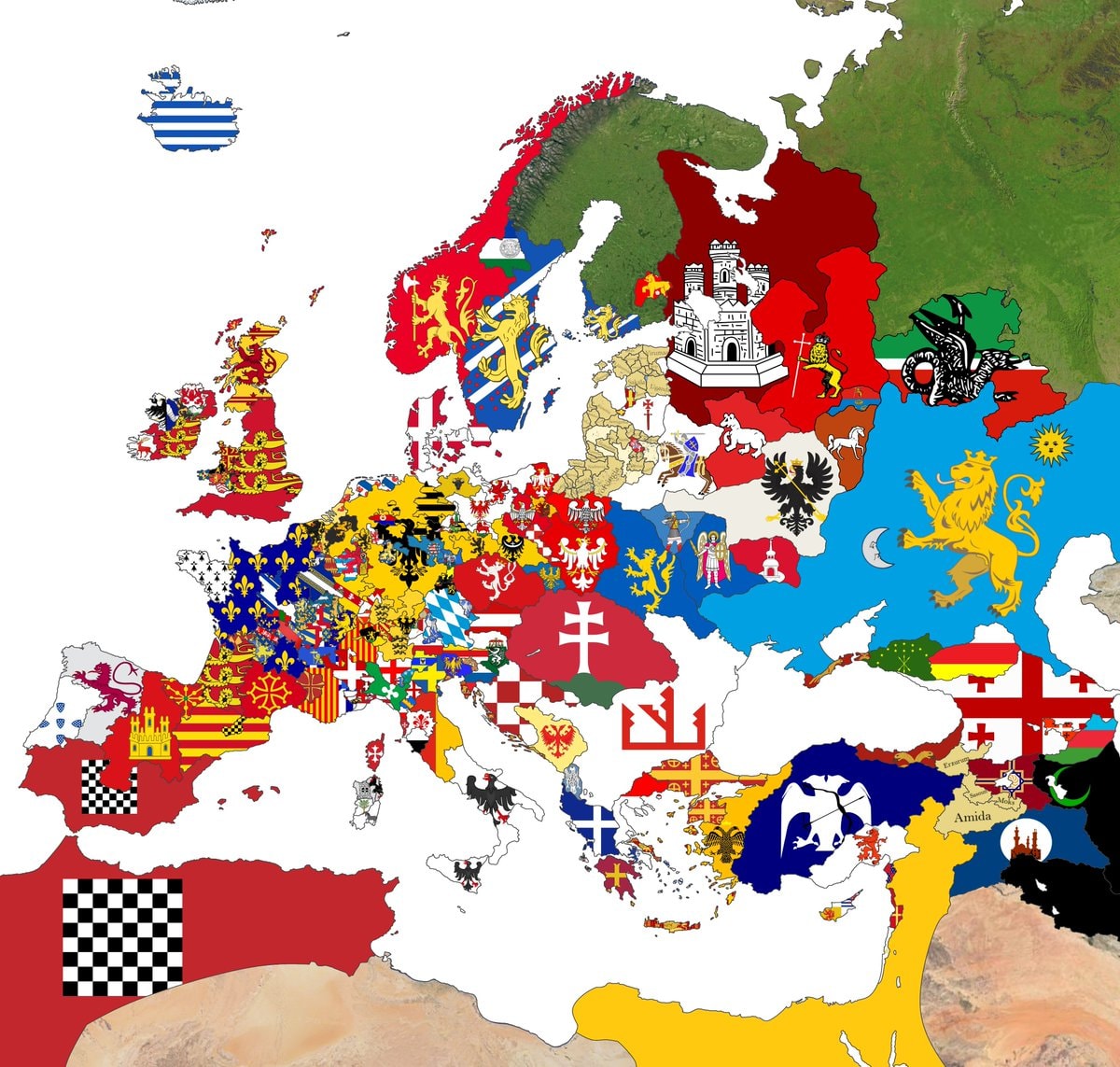 Europe in 1215