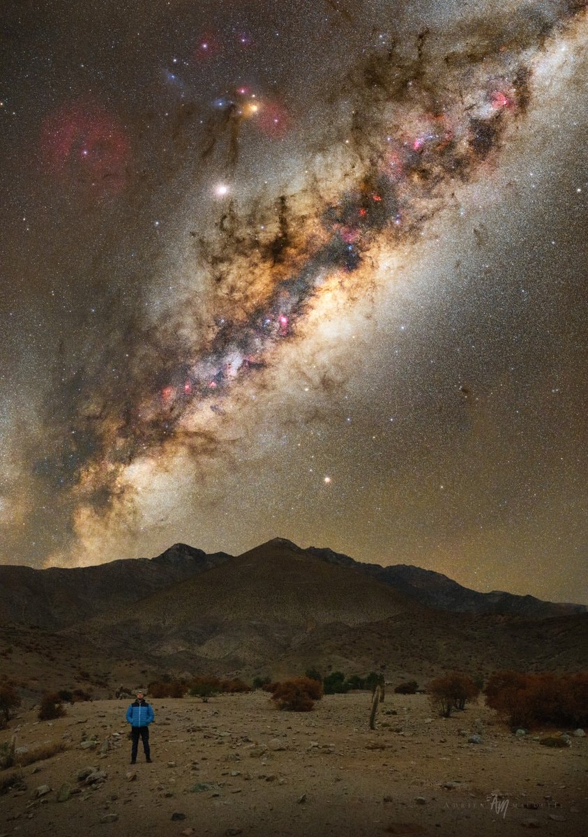 Guardian of the Galaxy under the Milky Way