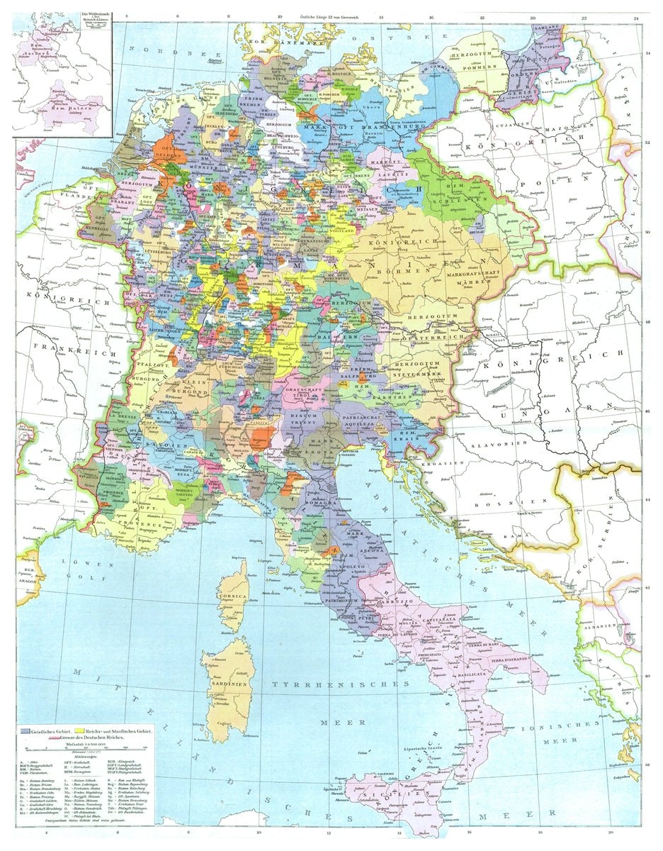 Holy Roman Empire c. 1250