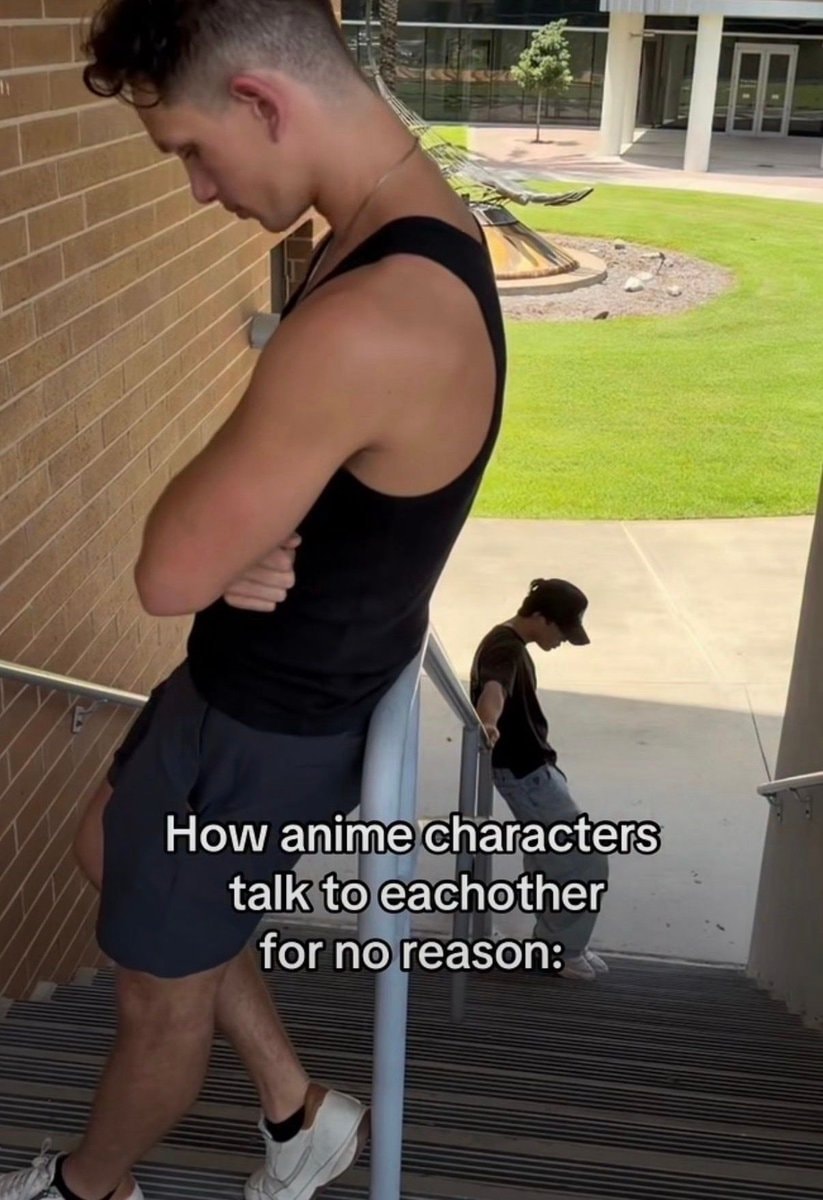 Anime characters talking for no reason