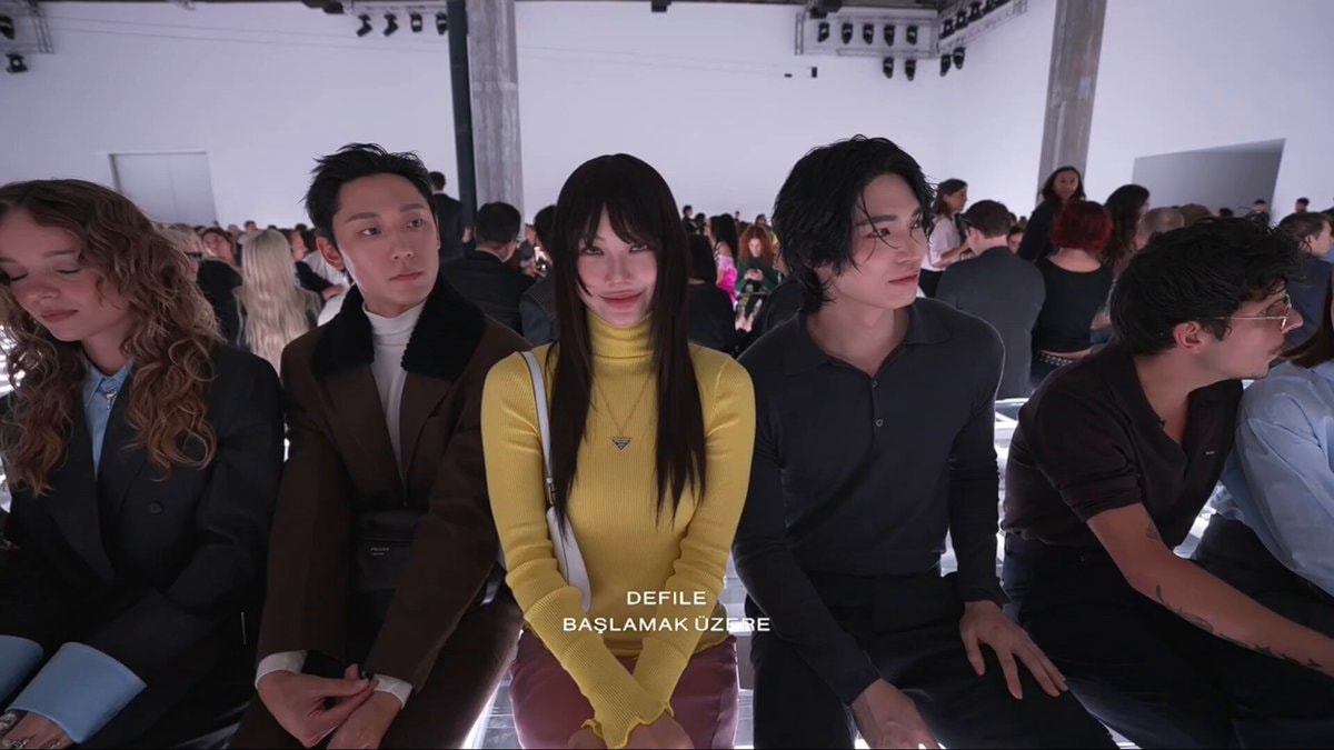 Namtan Win Metawin Lee Dohyun at Prada Milan