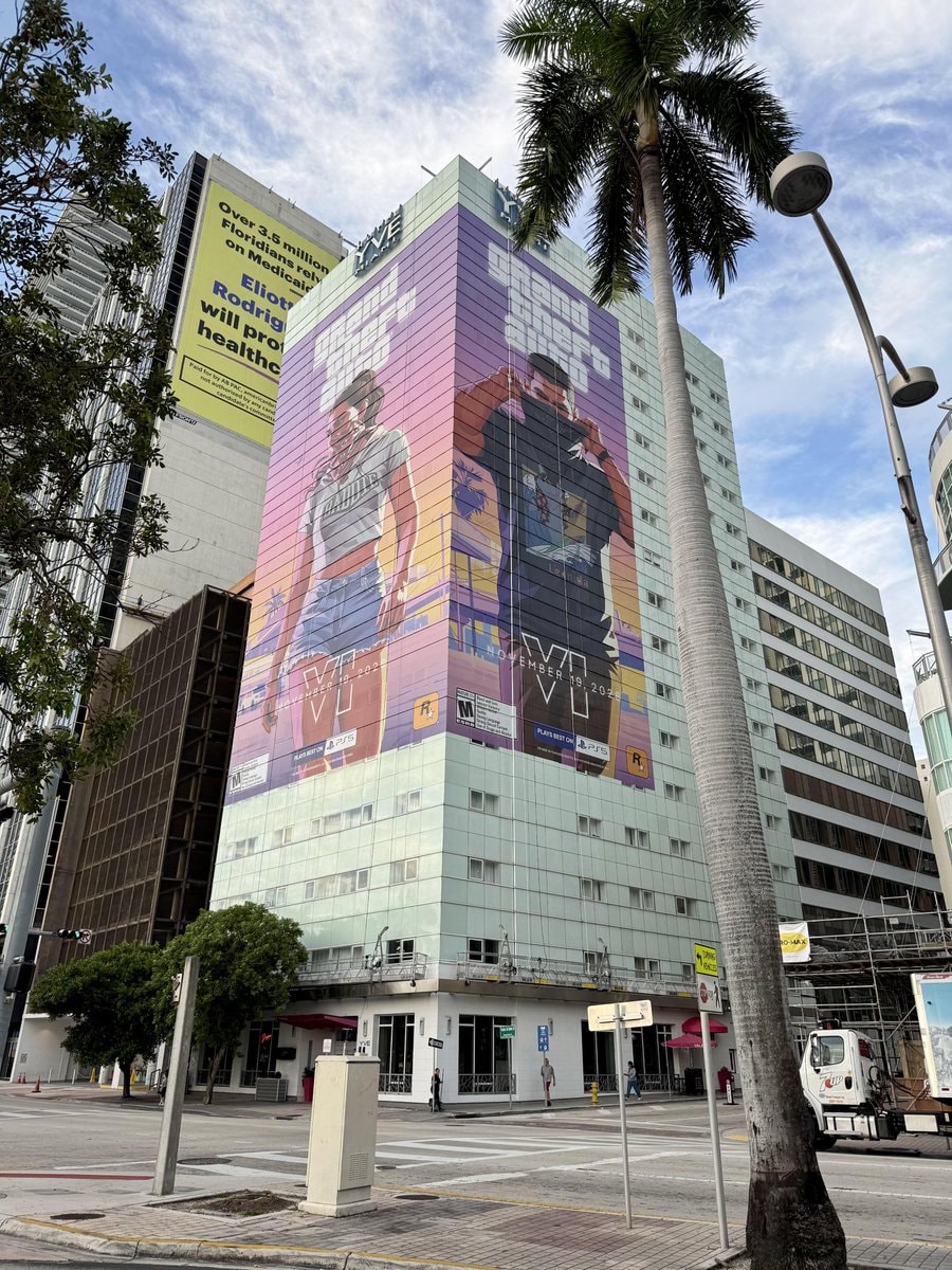 GTA 6 billboard Downtown Miami