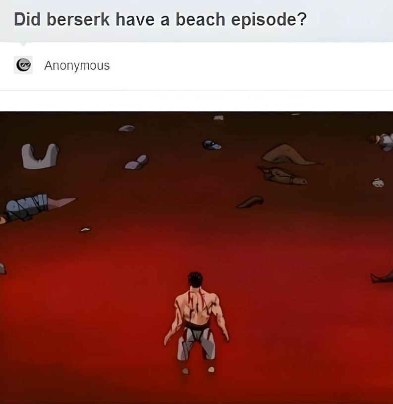 Berserk beach episode question