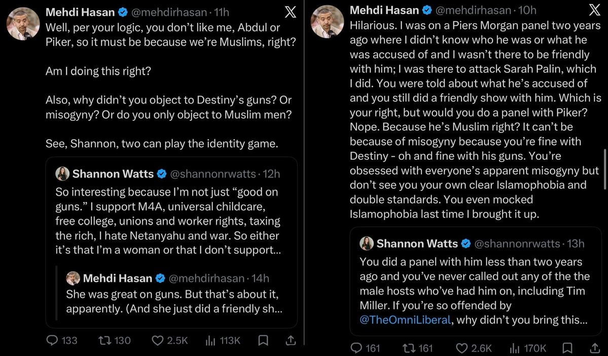 Mehdi Hasan vs Shannon Watts