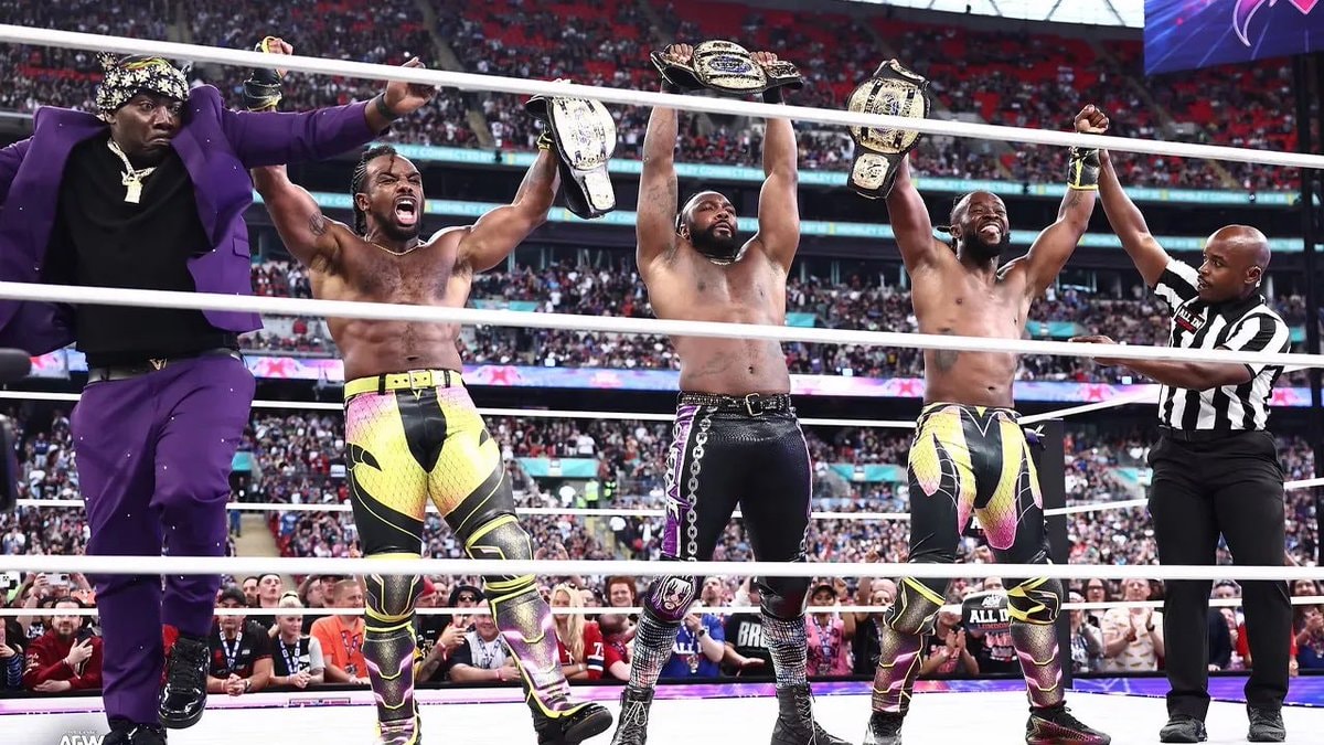 Kofi and Prince Nana at AEW All In