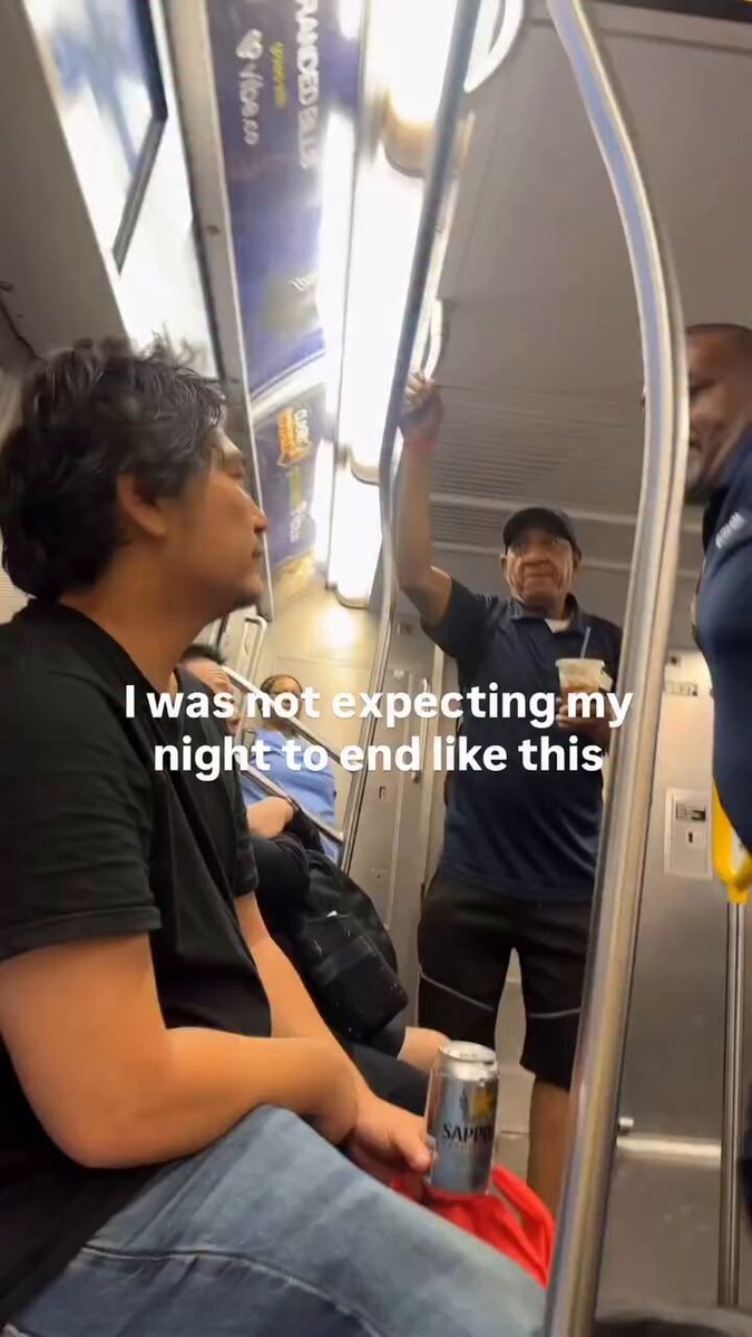 Man slapped on train