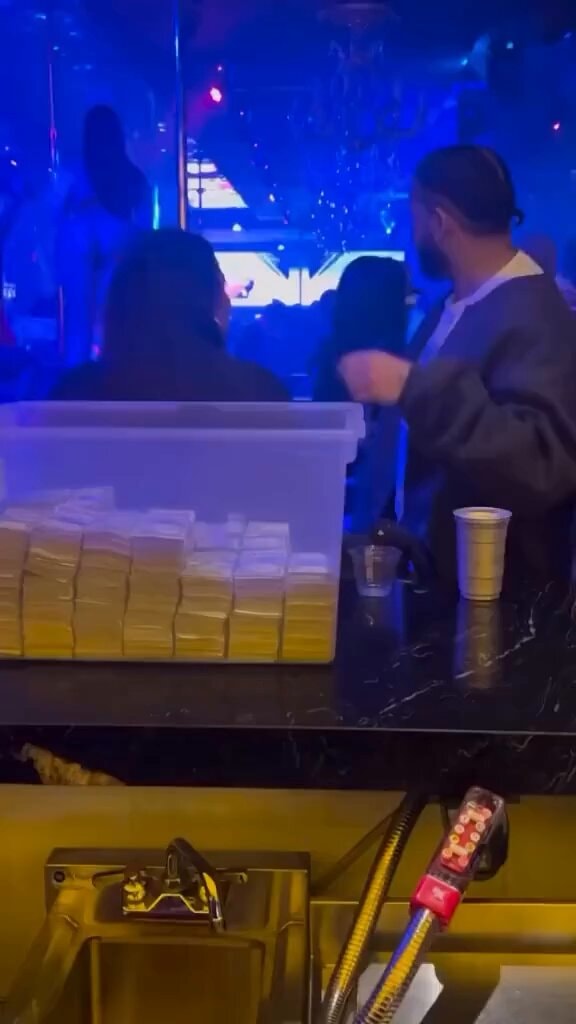 Drake strip club money bin