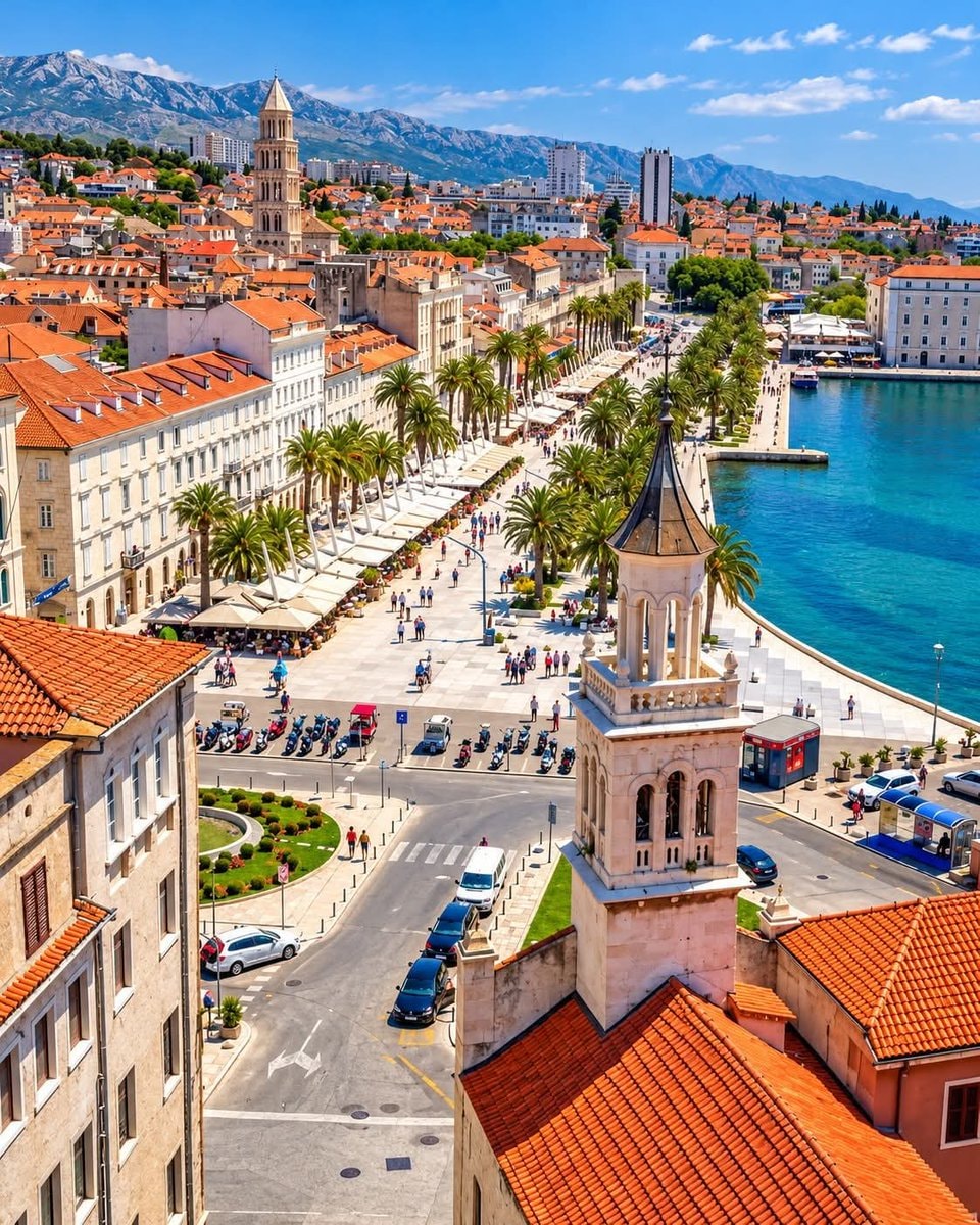 Split Croatia coastal view