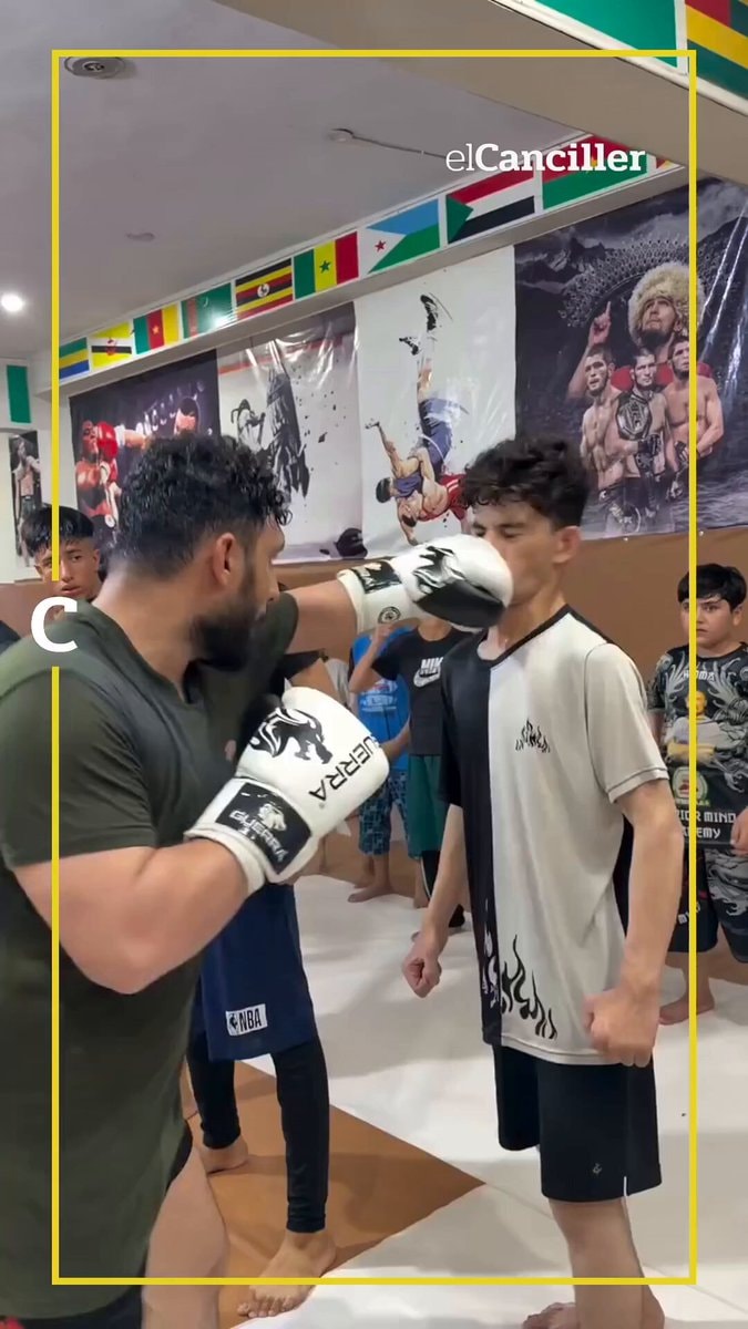 Iran MMA teacher punching kids in first lesson