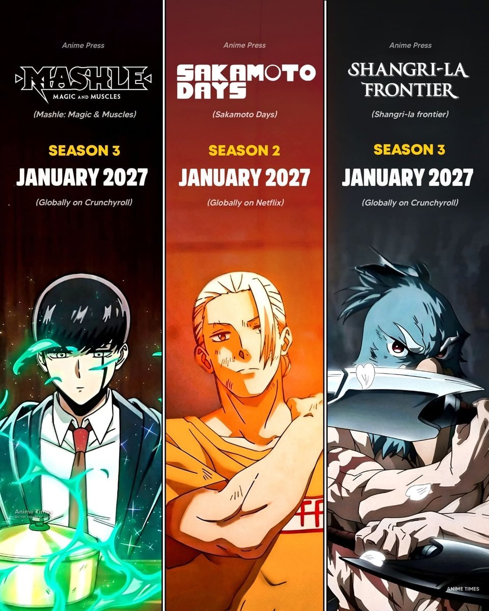 anime returning January 2027 anime returning January 2027