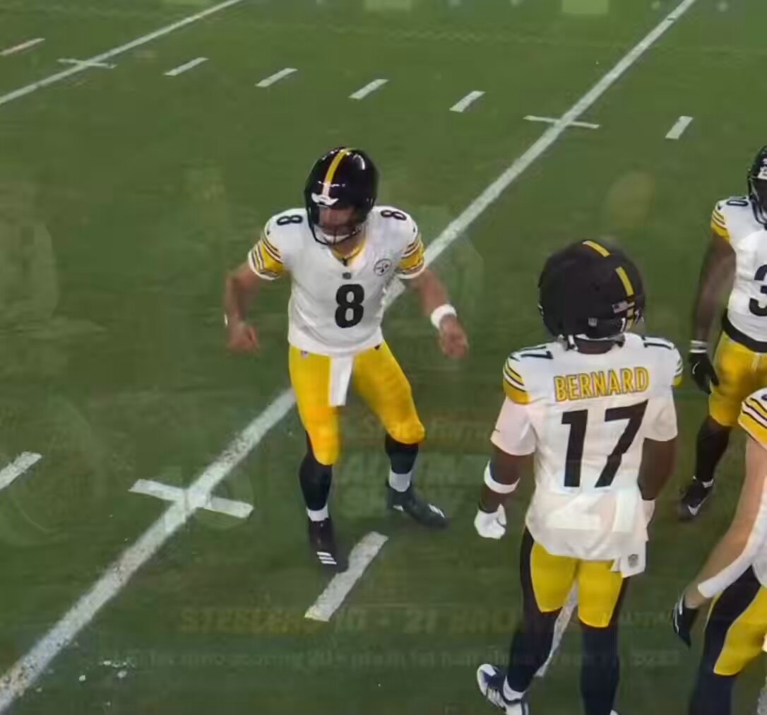 Steelers sideline yelling