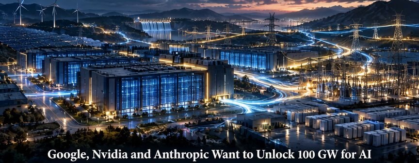 Google Nvidia Anthropic 100 GW for AI