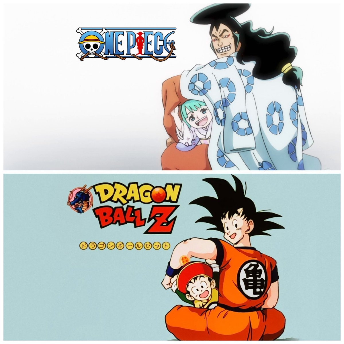 One Piece Dragon Ball tribute