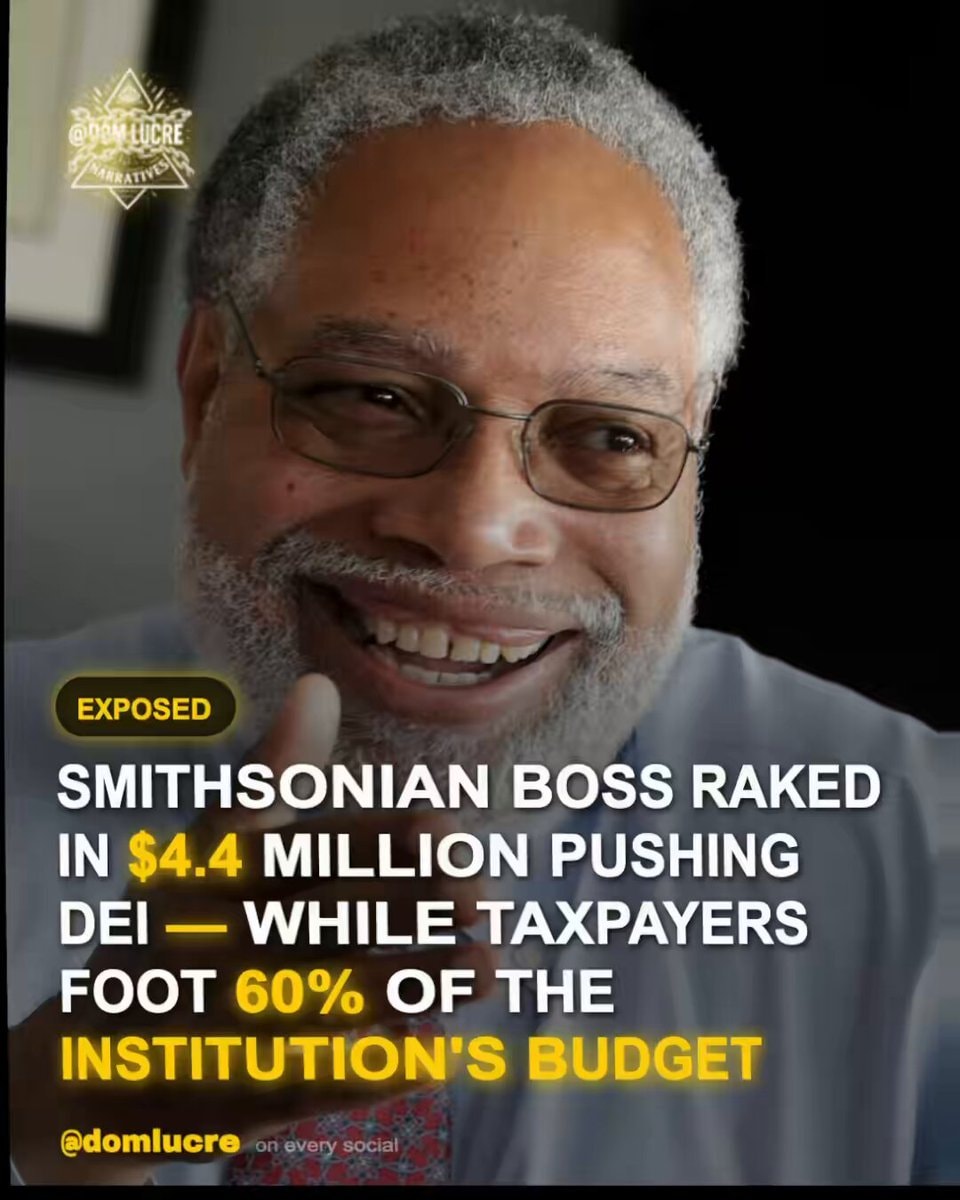 Smithsonian Secretary Lonnie Bunch salary DEI