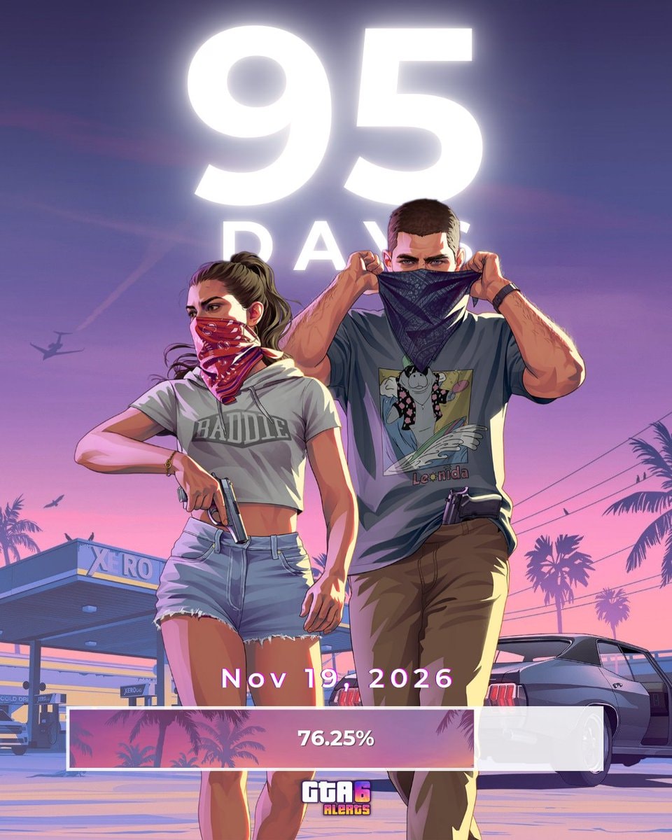 GTA 6 countdown 95 days