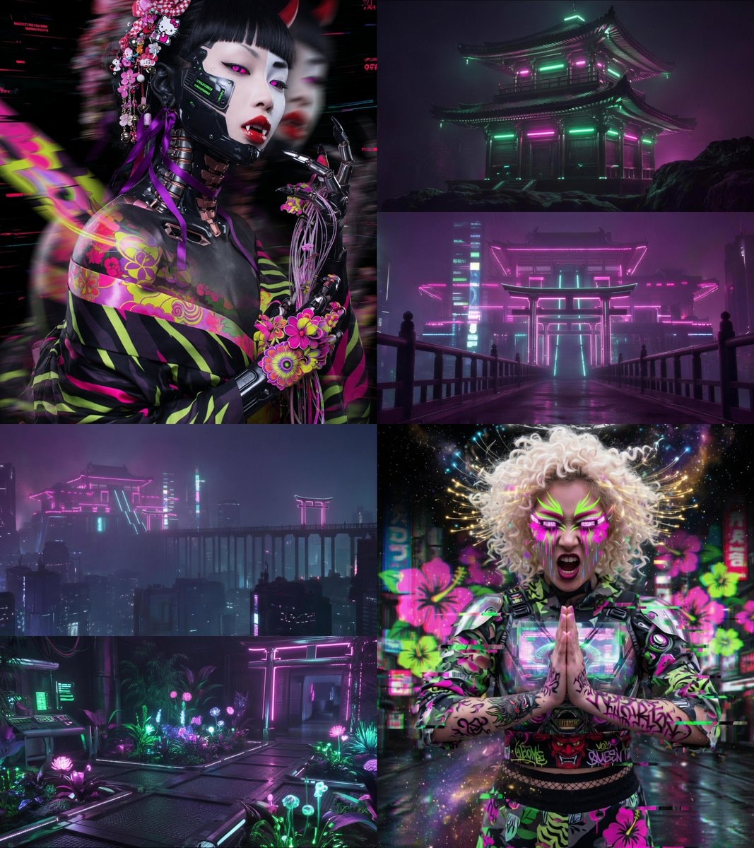 Fuji Glitch AI artwork