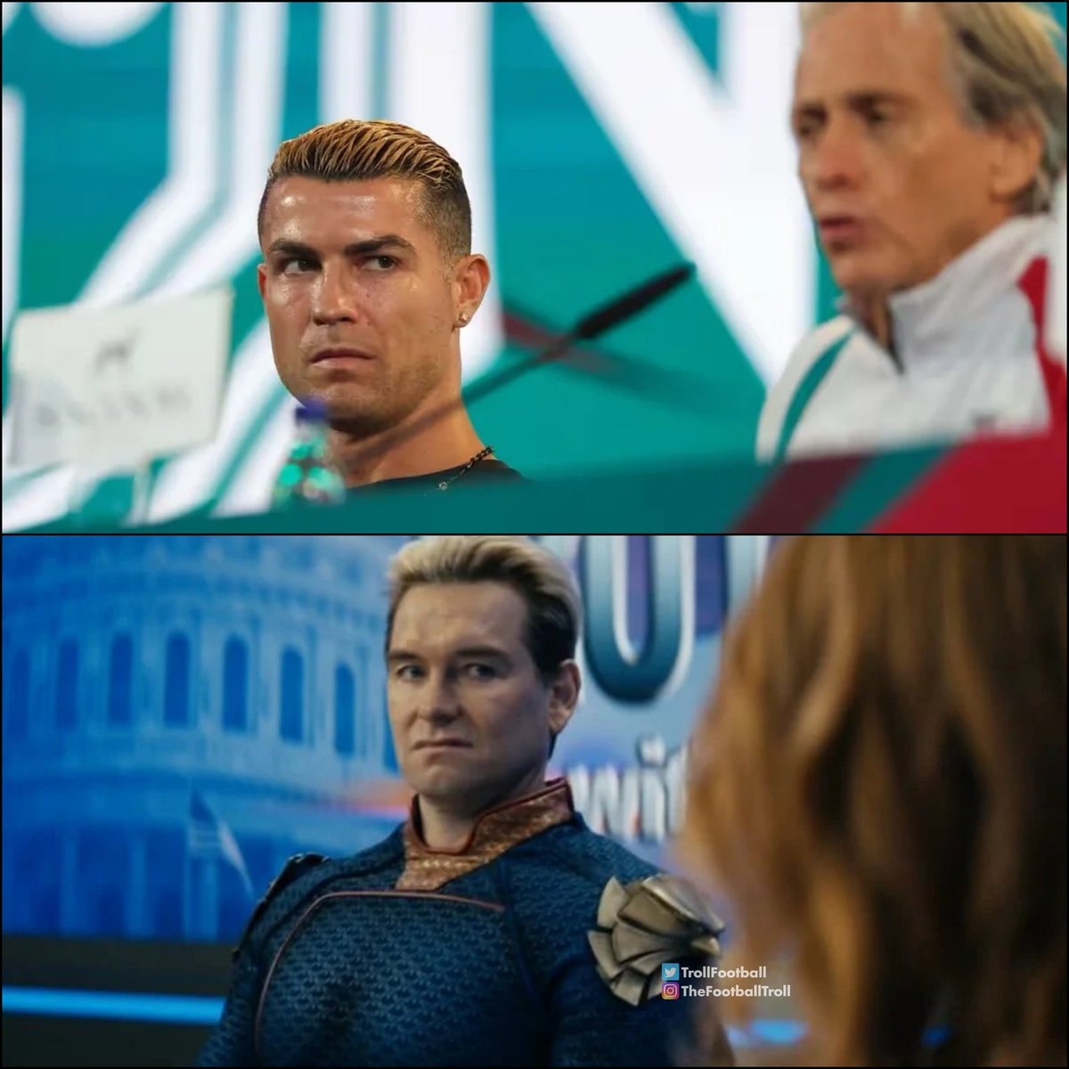 Cristiano Ronaldo Homelander meme