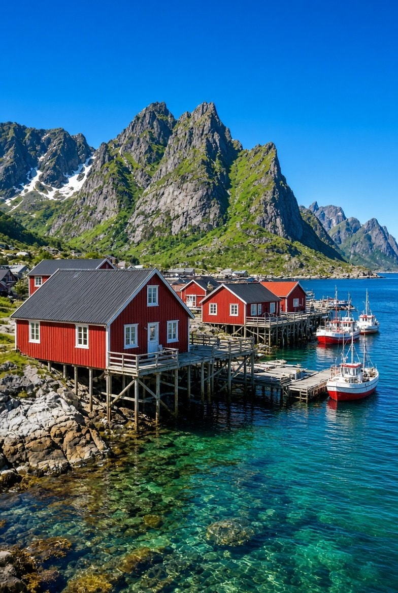 Lofoten Islands Midnight Sun Norway (photo 2 of 4)