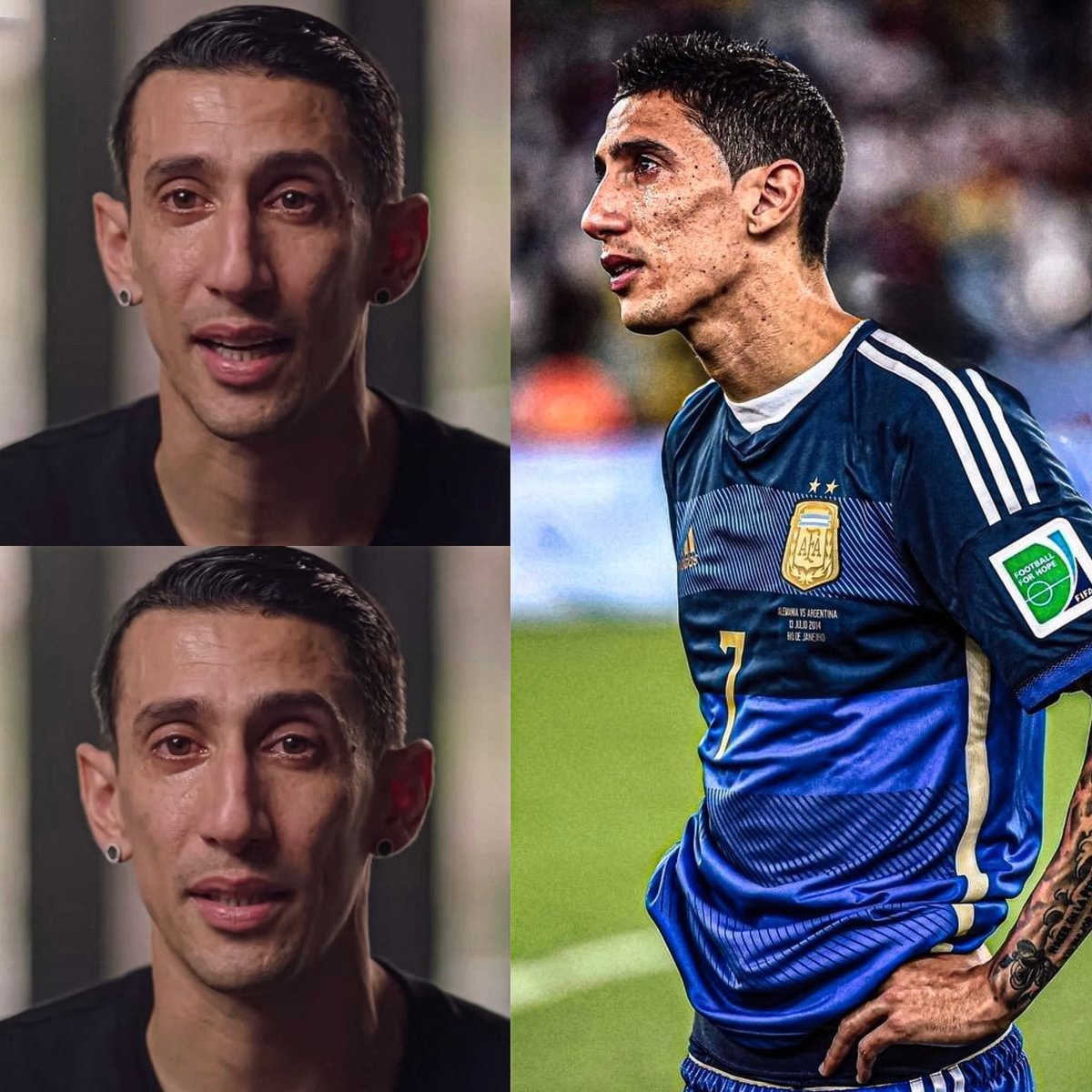 Angel Di Maria 2014 World Cup tears
