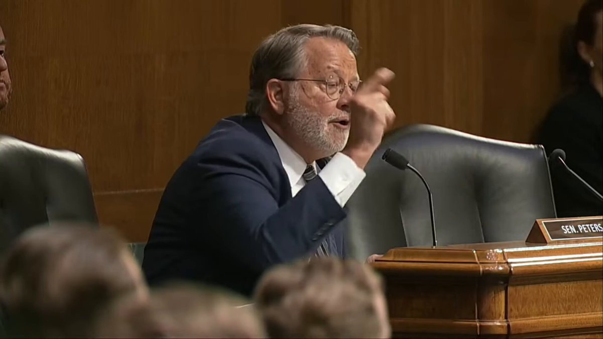 Sen. Peters yells at Hegseth hearing