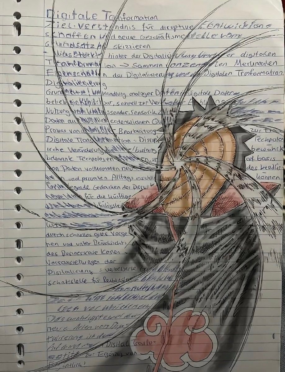 Naruto masked drawing art