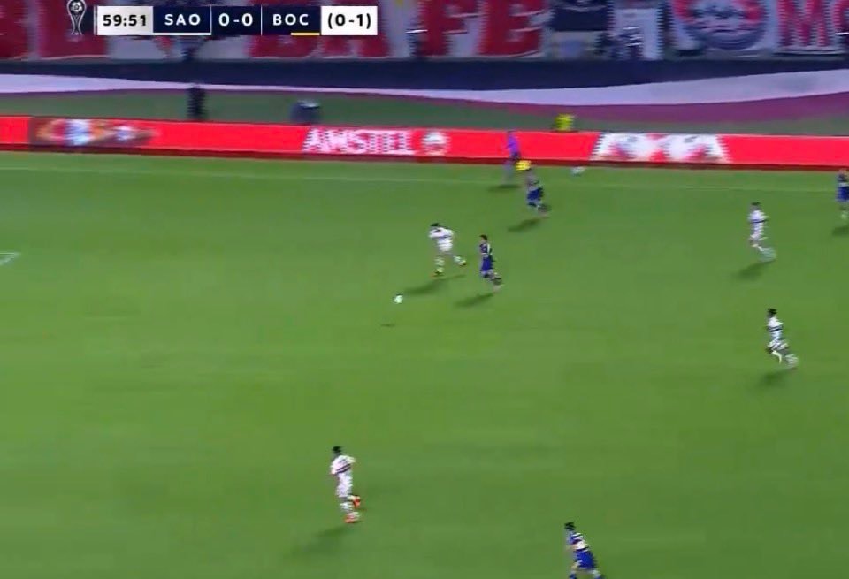 São Paulo vs Boca Juniors tactical moment