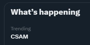 whats happening trending section