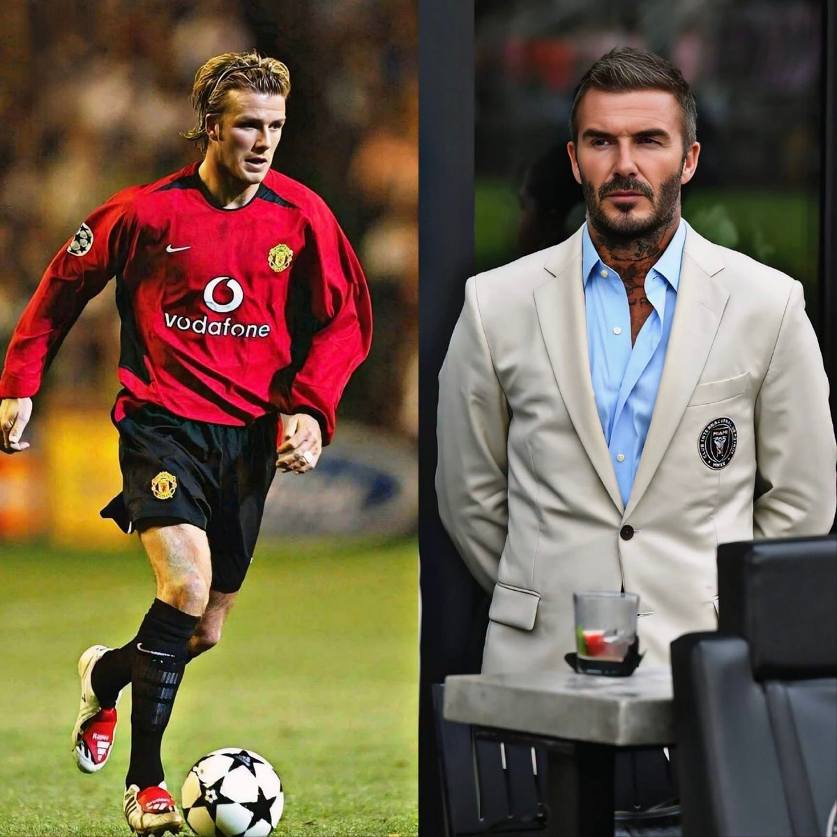 David Beckham evolution Manchester United to Inter Miami