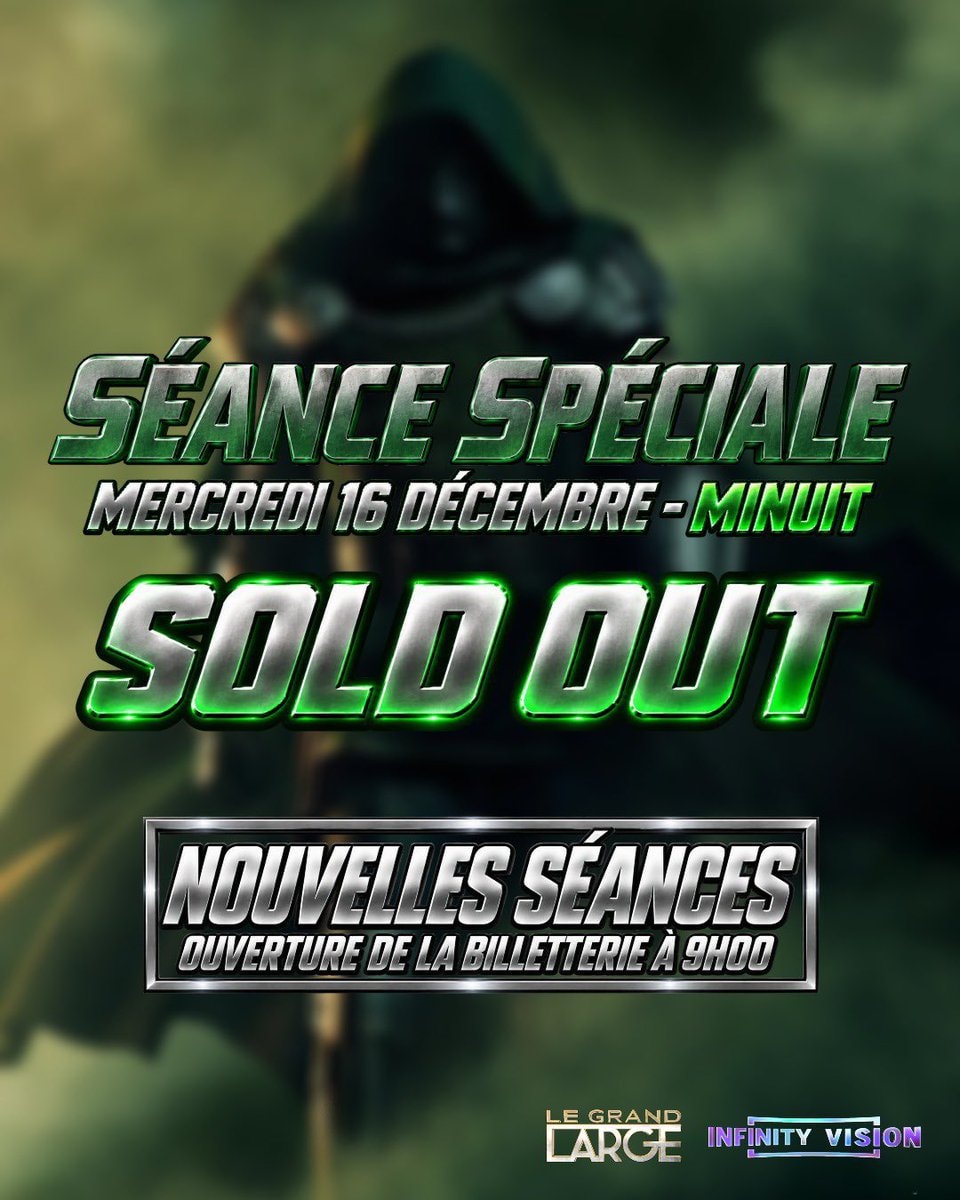 Avengers Doomsday Le Grand Rex sold out