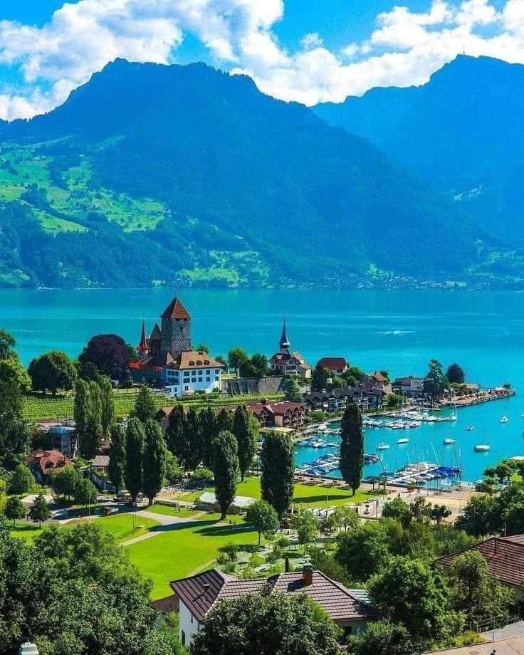 Iseltwald Switzerland summer